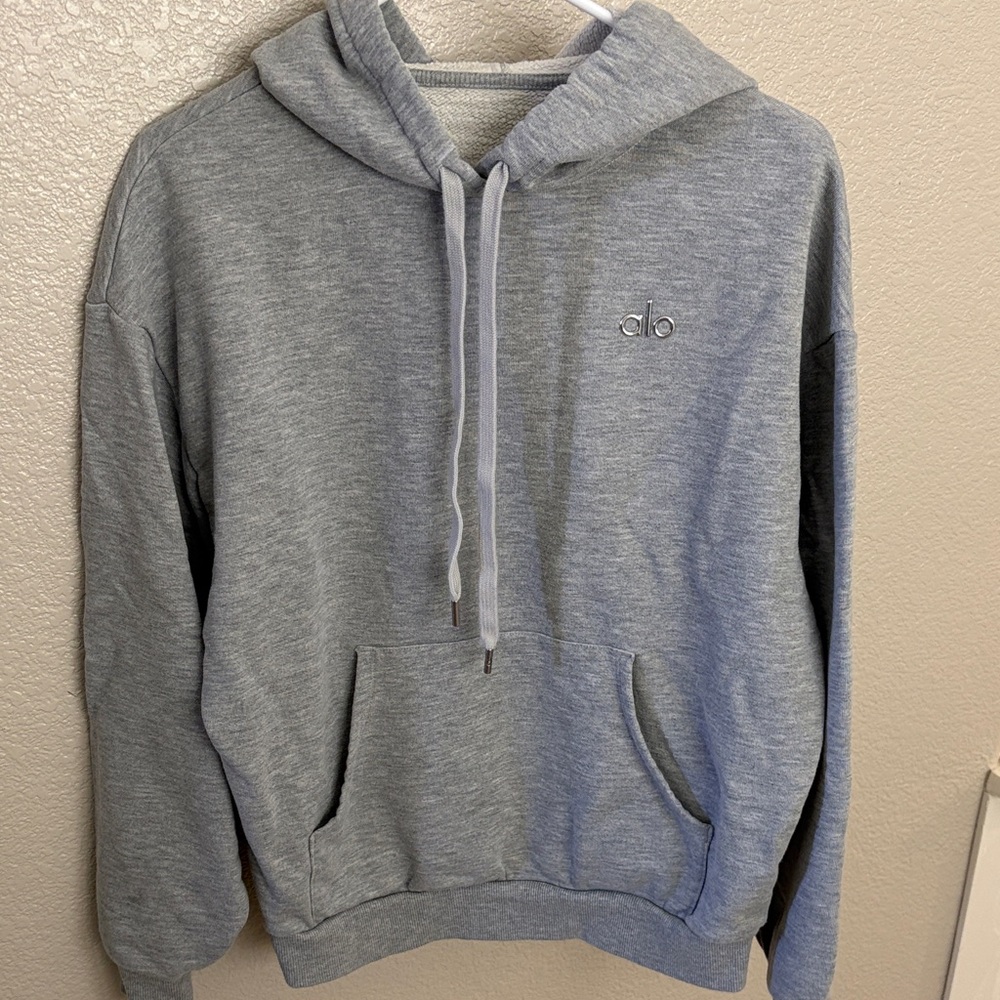 ALO Yoga Heather Gray Women's Pullover Hoodie